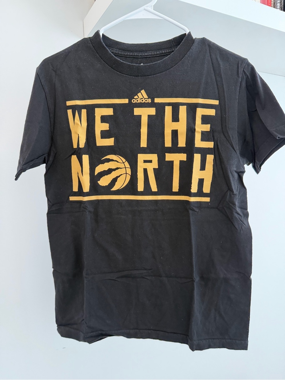 Adidas "We The North" Black & Gold Graphic Tee - Toronto Raptors